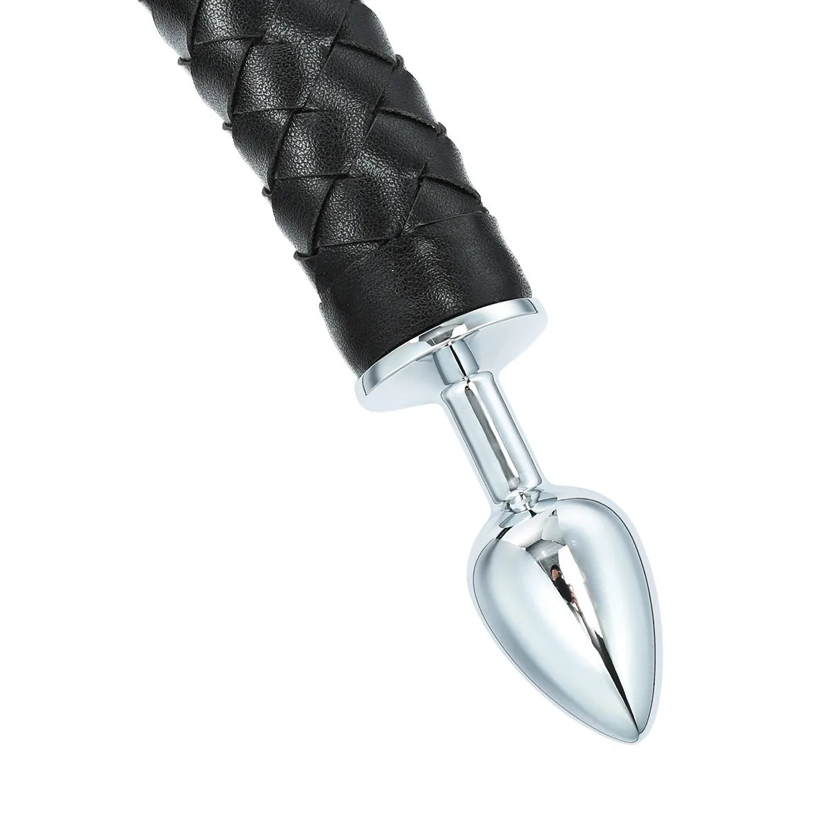 Leather Long Butt Plug Tail Anal Beads Slave Horse Whip Plug Cosplay Flogger Flapper Anus Stimulator Erotic Unisex Woman